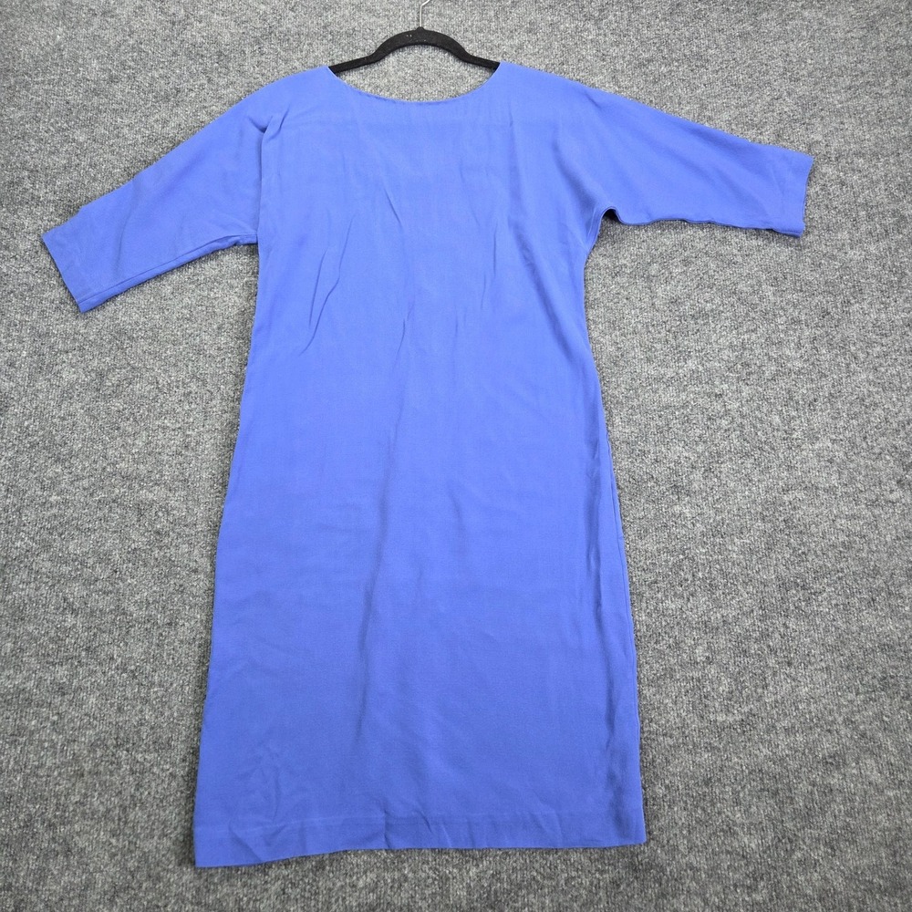 DIANE VON FURSTENBERG Kate Middleton DVF Maja Two Blue Silk Button Dress 4